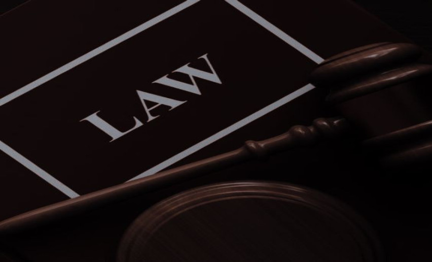 Law sign representing legal authority